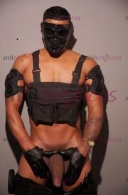 NEGRO ACTIVO XXL FIESTERO SECCIONES LARGAS PARA PASIVOS SUMISOS AGUNTADORES - FOTO 1