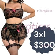 VENTA DE LENCERIA PLUS SIZE COQUETA Y MODERNA PERO SOBRE TODO SEXY - FOTO 1