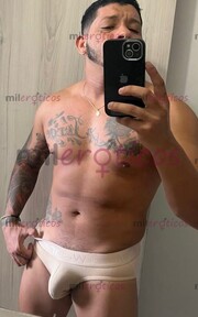 MACHO VERGON CON VERGA GRANDE GRUESA FULL LECHERO DE VISITA AQUI CON APARTAMENTO - FOTO 3