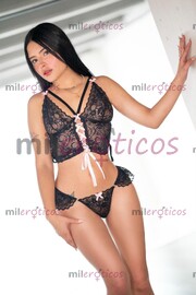 SEXY JOVENCITA PELINEGRA DE OJOS VERDES DISPUESTA A TODO - FOTO 1