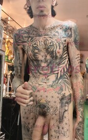 FLACO ACTIVO VERGON SERIO TATUADO BLANCO MORBOSO - FOTO 2