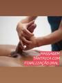 Massagem tântrica com finalização oral.